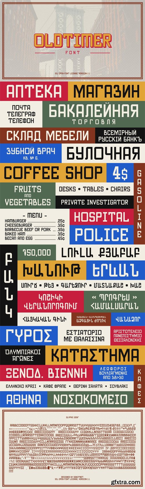 Oldtimer - Sans Serif Font Oldtimer - Sans Serif Font