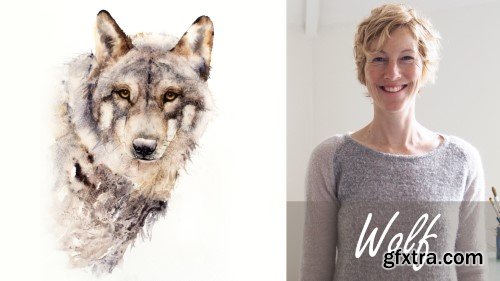 Wolf. A Free-Flow Watercolour Masterclass with Jane Davies