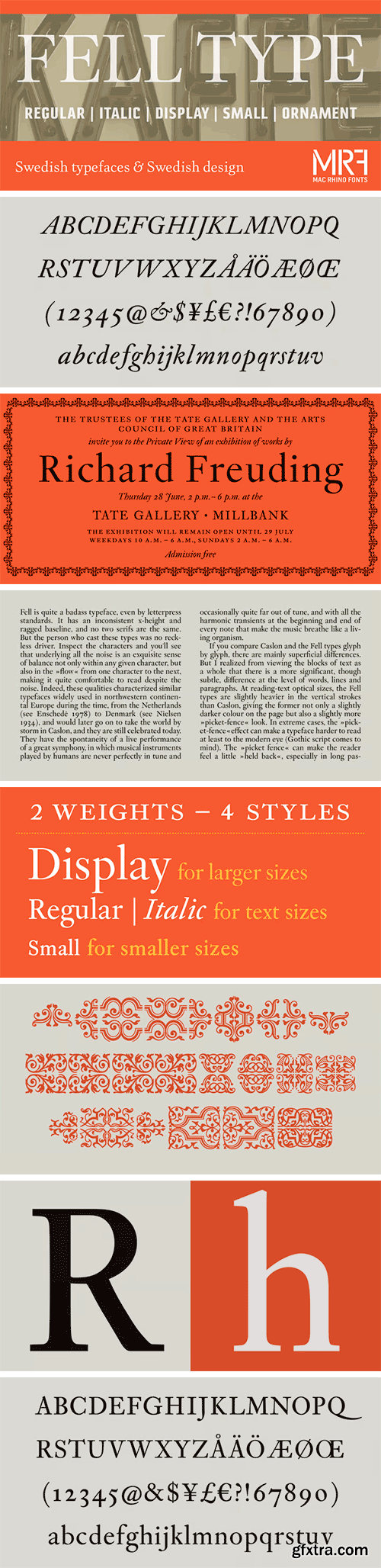 Fell Type Premium Font Family