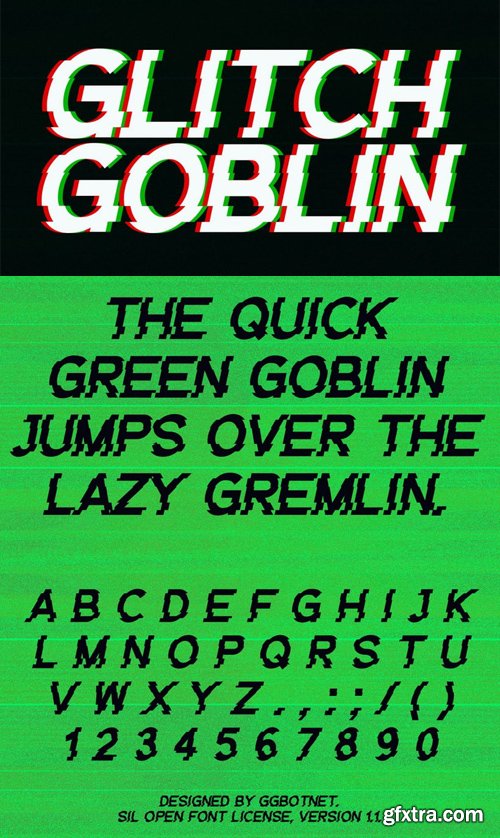 Glitch Goblin - Distorted Typeface Glitch Goblin - Distorted Typeface