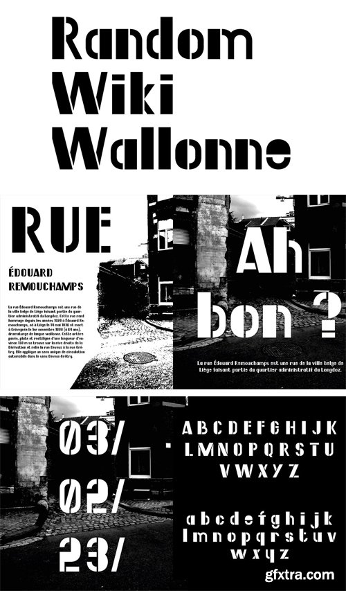 RandomWiki Wallonne Display Typeface RandomWiki Wallonne Display Typeface