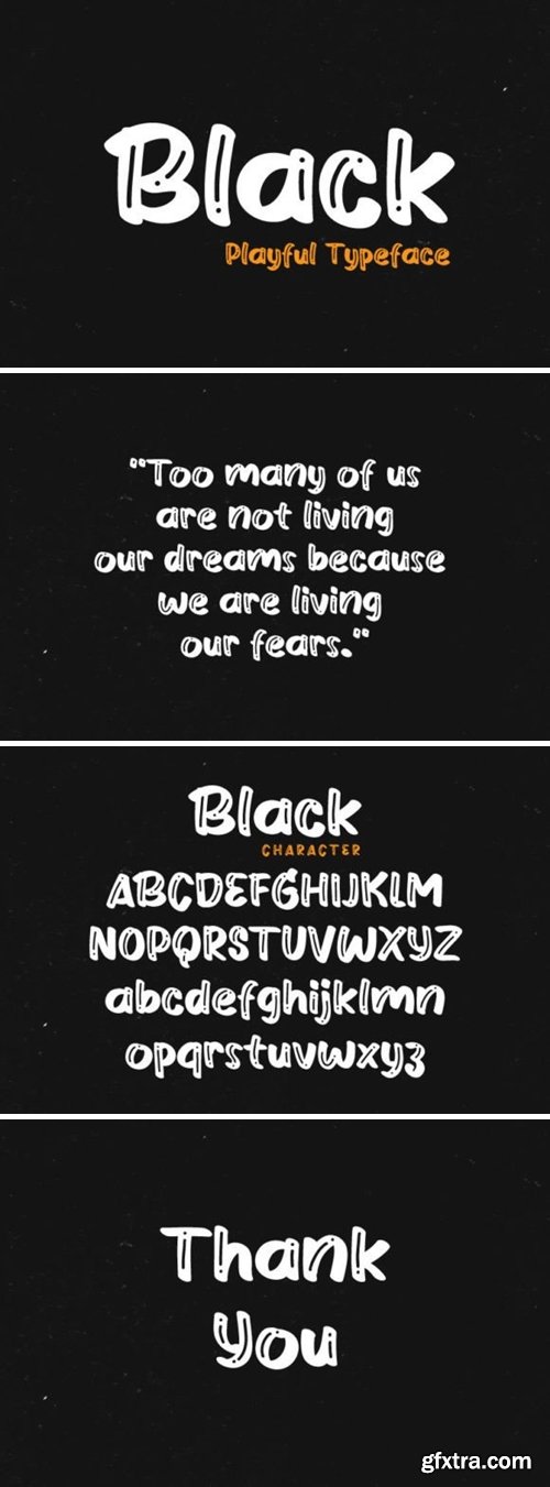 Black Font