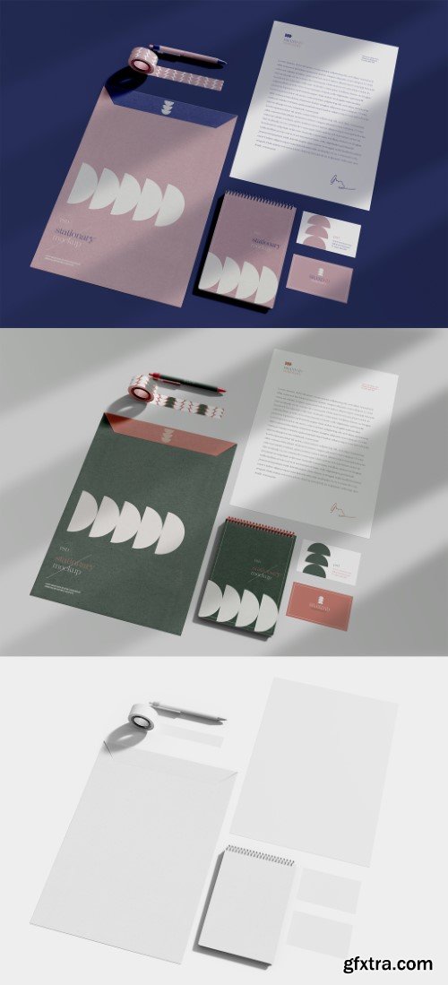 Stationery Office Set Mockup 583672820