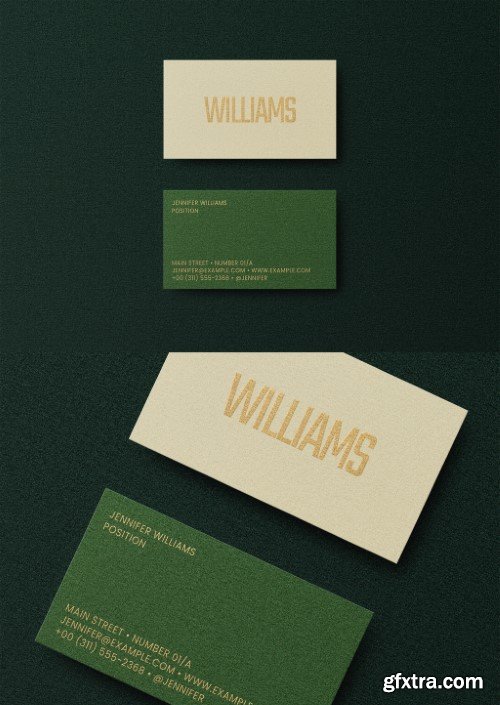 Greed Dark Gold Business Card Logo Effect Mockup Template 581504365