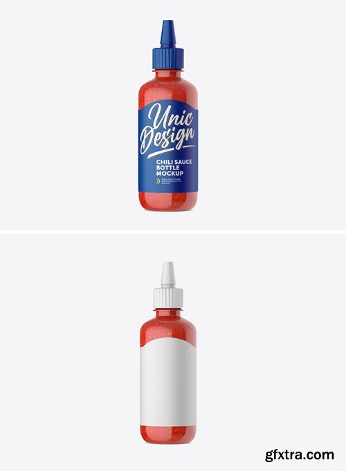 Chili Sauce Bottle Mockup 3DBCCGE Chili Sauce Bottle Mockup 3DBCCGE