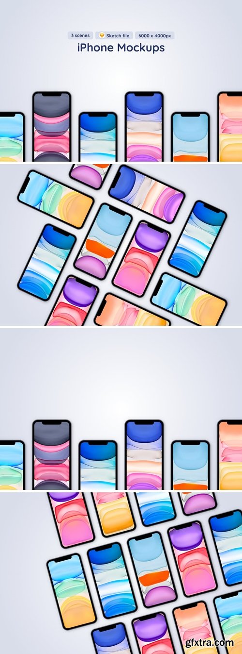 iPhone 12 Pro - 3 Sketch Mockup 64ZKBCW