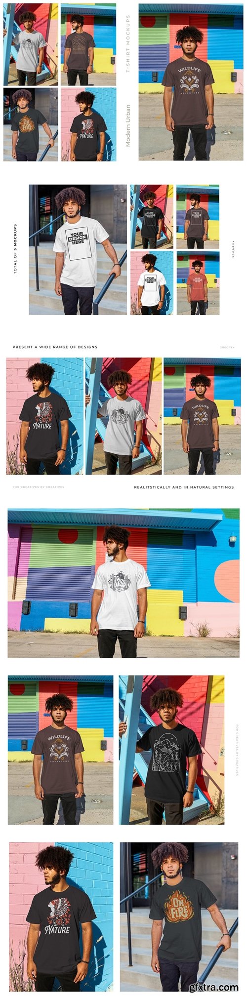 Urban Men T-Shirt Mockups H29VTNK