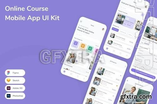 Online Course Mobile App UI Kit U4URQFQ