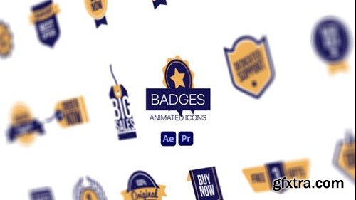 Videohive Badges Animated Icons 44950528
