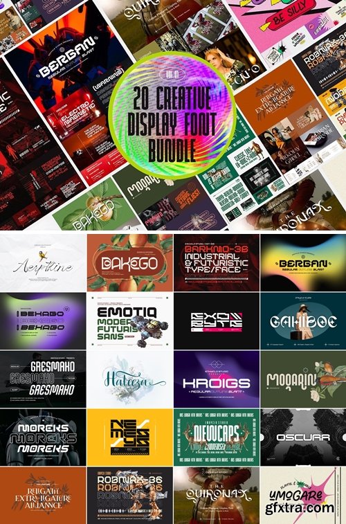 Creative Display Font Bundle (Vol.01) 37956859 Creative Display Font Bundle (Vol.01) 37956859