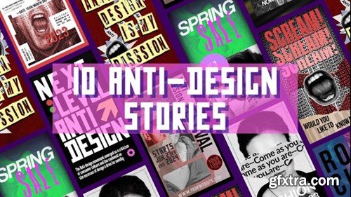 Videohive 10 Anti Design Templates 44928392