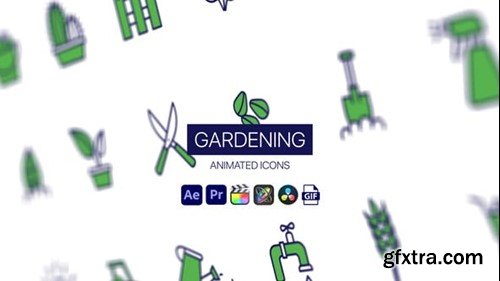 Videohive Gardening Animated Icons 44951466