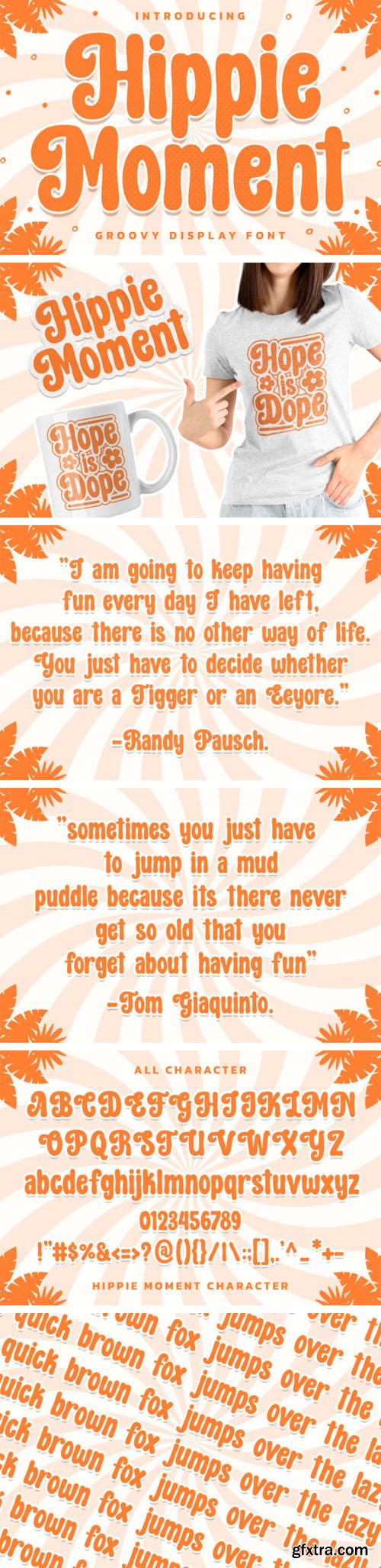 Hippie Moment Display Font Hippie Moment Display Font