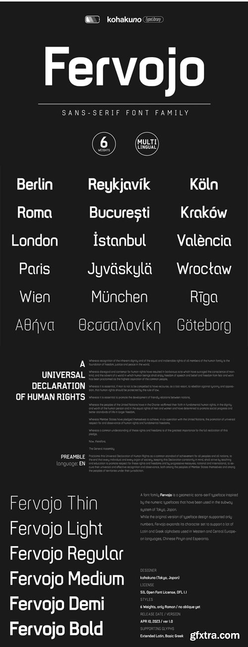 Fervojo - Sans Serif Font Family Fervojo - Sans Serif Font Family