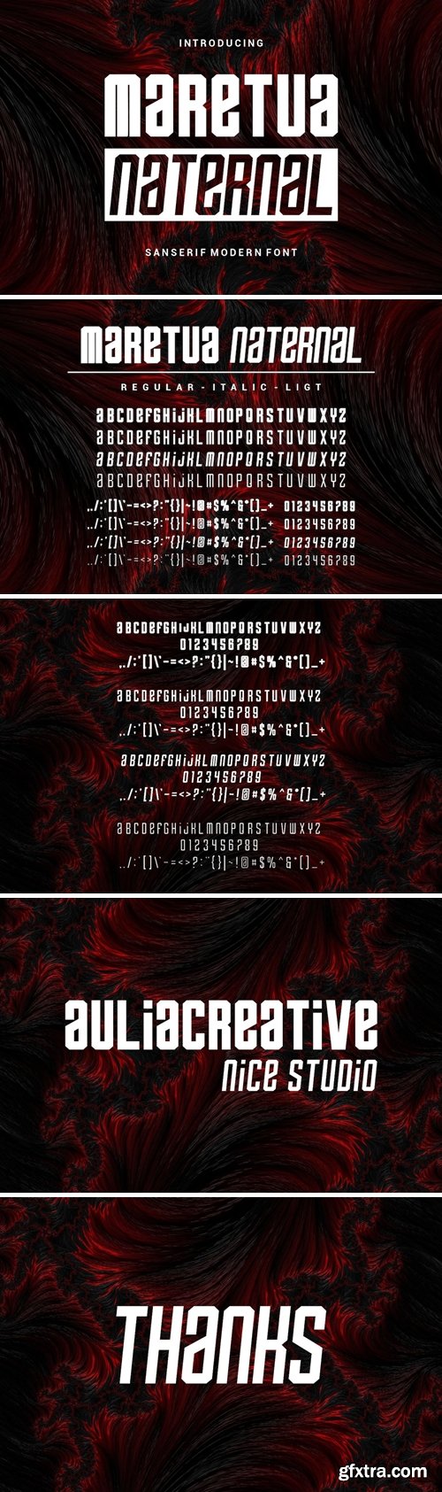 Maretua Naternal Font