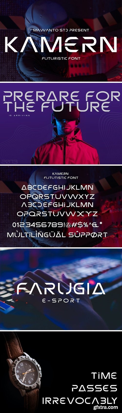 KAMERN - FUTURISTIC FONT