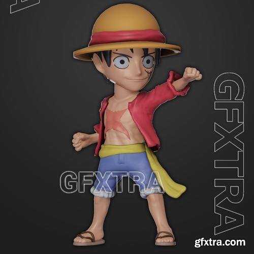 Monkey D. Luffy Bobblehead &ndash; 3D Print Model