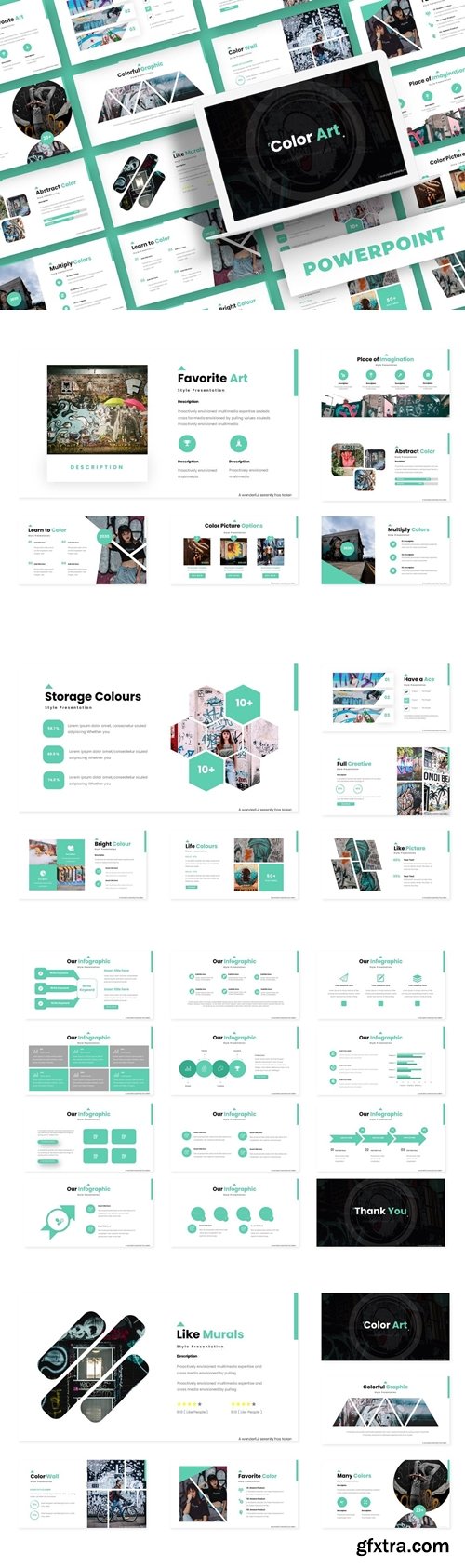 Color Art - Powerpoint,Keynote,Google Slides Template Color Art - Powerpoint,Keynote,Google Slides Template