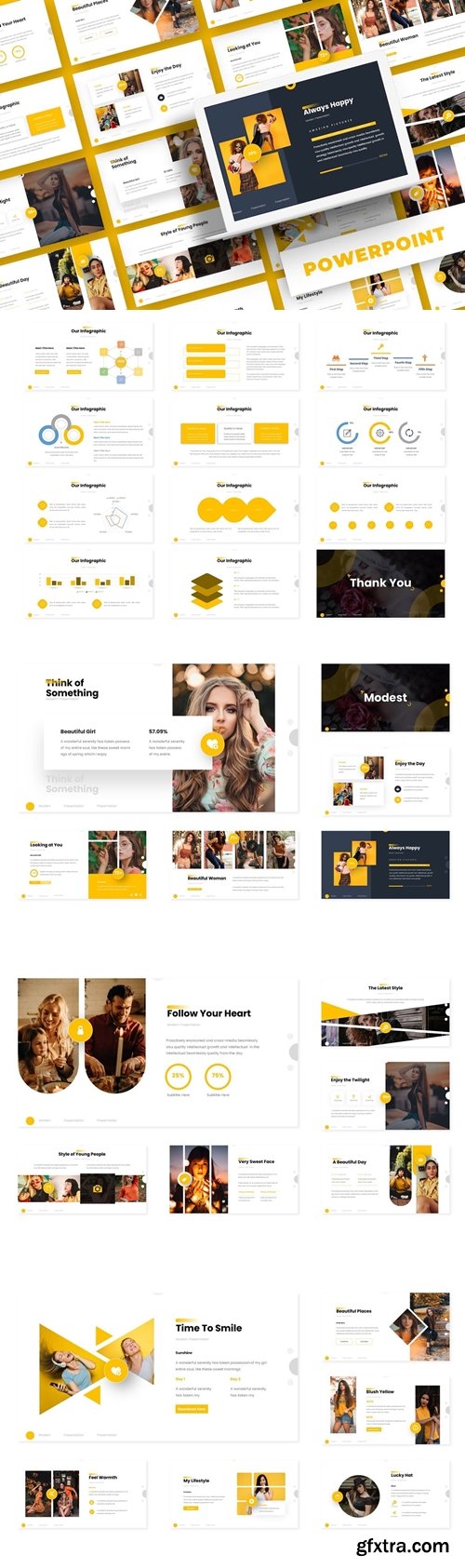 Modest - Powerpoint,Keynote,Google Slides Template