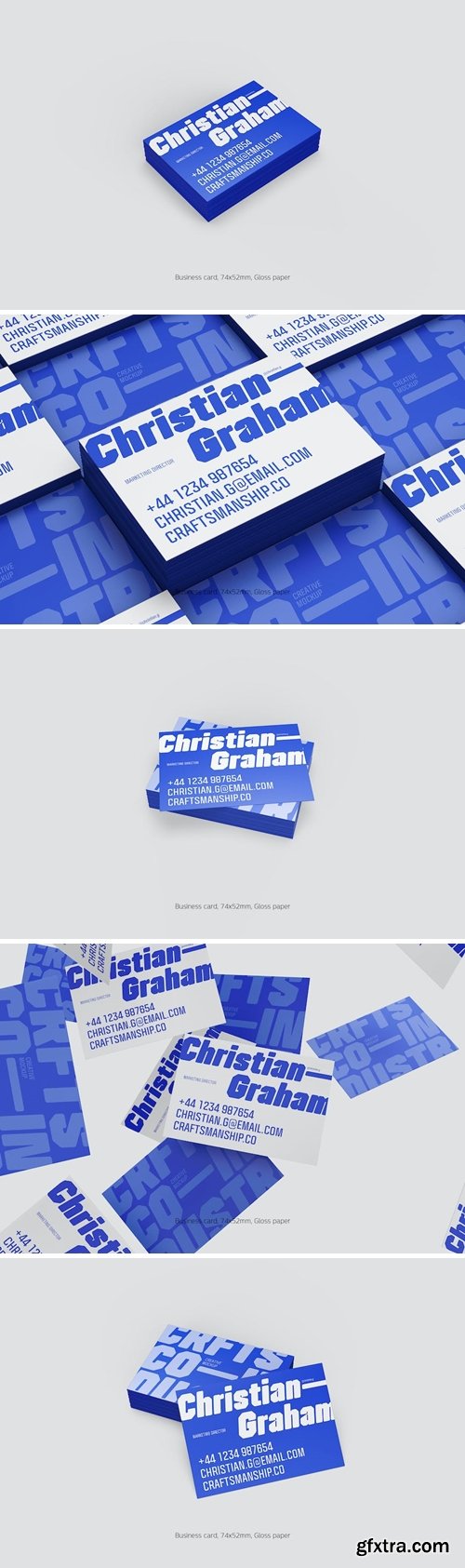 Business card stack gross Mockup Bundle Business card stack gross Mockup Bundle