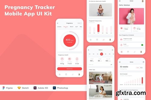 Pregnancy Tracker Mobile App UI Kit 87RDJQ9 Pregnancy Tracker Mobile App UI Kit 87RDJQ9