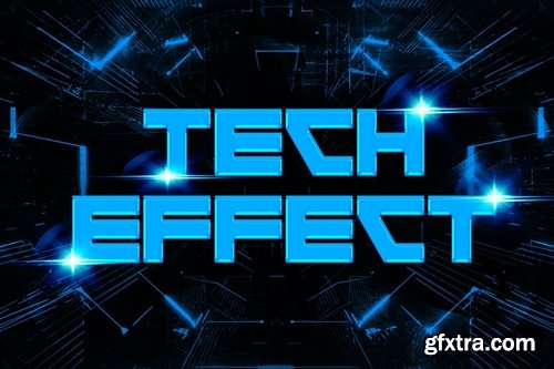 Technology Text Effect YH78GW6