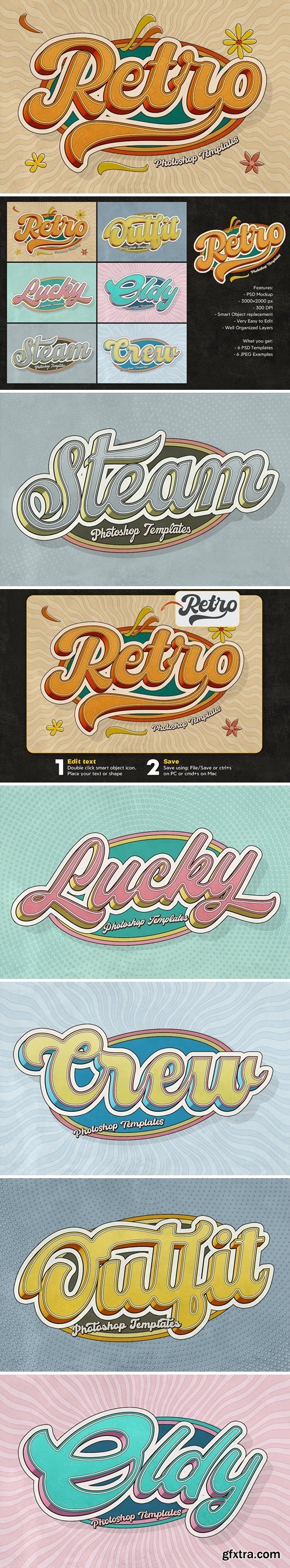Retro Text Effects WFACGQY Retro Text Effects WFACGQY