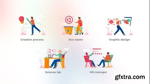 Videohive Different work - Cute concept 44942294 Videohive Different work - Cute concept 44942294