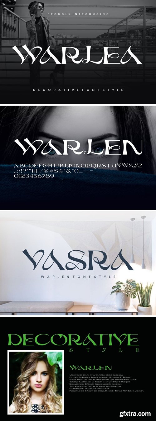 Warlea - Decorative Font Warlea - Decorative Font