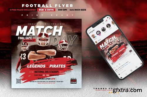 Final Match Football Flyer BVTB86C Final Match Football Flyer BVTB86C