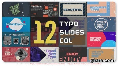 Videohive Typo Slides Collection 44942178