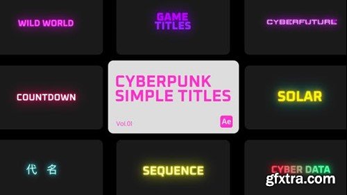 Videohive Cyberpunk Simple Title 01 for After Effects 45066830 Videohive Cyberpunk Simple Title 01 for After Effects 45066830
