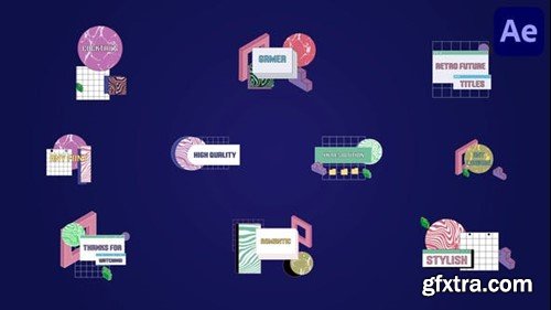 Videohive Retro Future Titles for After Effects 45104044 Videohive Retro Future Titles for After Effects 45104044
