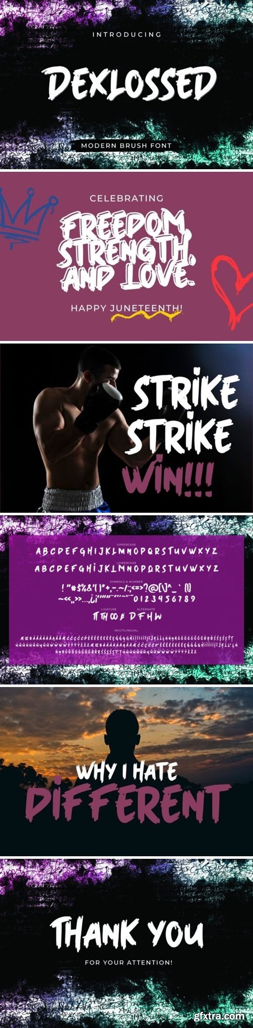 Dexlossed Font Dexlossed Font