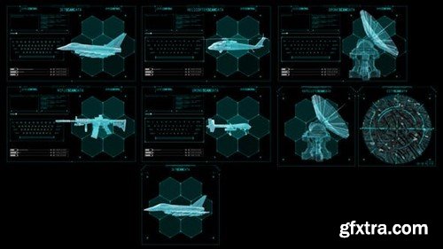 Videohive HUD Info Military Panels 2 45047943