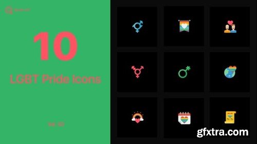 Videohive LGBT Icons Vol. 02 45116311 Videohive LGBT Icons Vol. 02 45116311