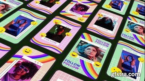 Videohive Latest Funky Instagram Frame After Effects Template 45166113