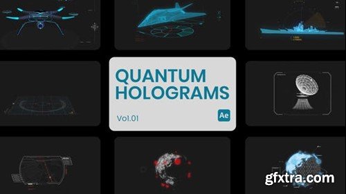 Videohive Quantum Holograms 01 for After Effects 45189921