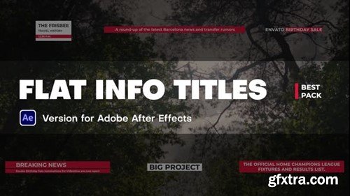 Videohive Flat Info Titles 45194090