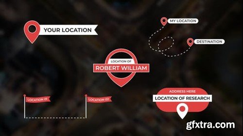 Videohive Location Titles Overlays 45195393