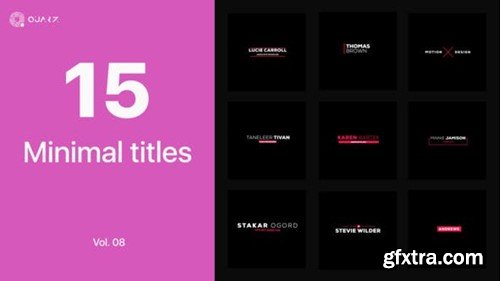 Videohive Minimal Titles Vol. 08 45194087