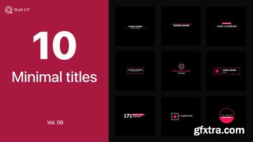 Videohive Minimal Titles Vol. 06 45193971