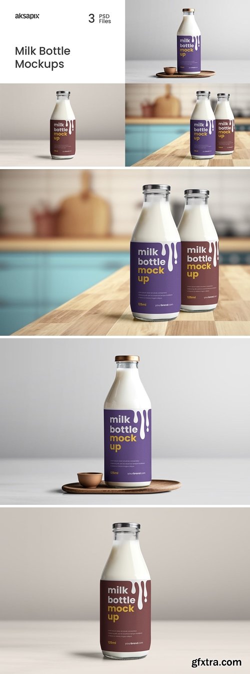 Milk Bottle Mockup CH55XQ6