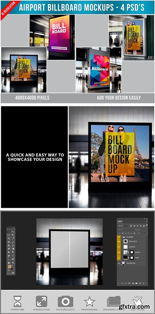 Airport Billboard Mockups RFZFD3U Airport Billboard Mockups RFZFD3U