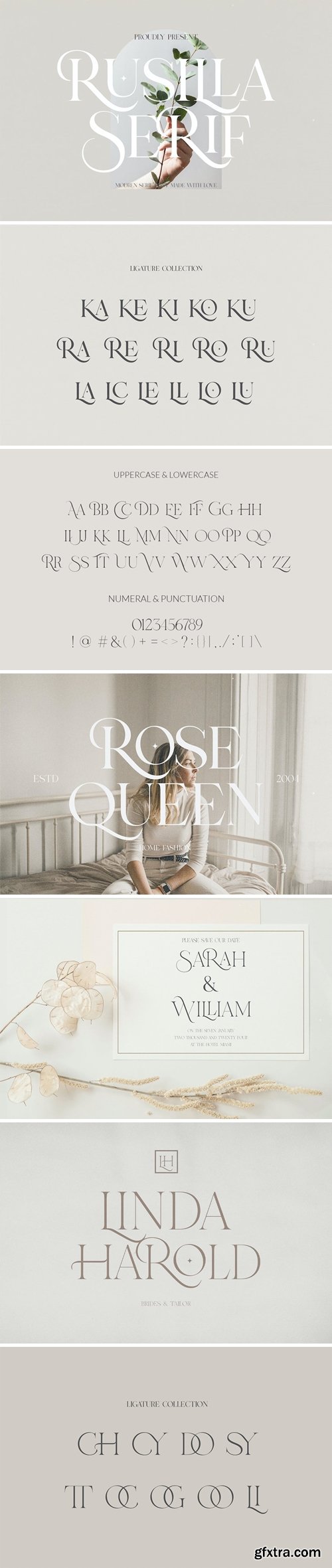 Rusilla Serif - Elegant Serif Font