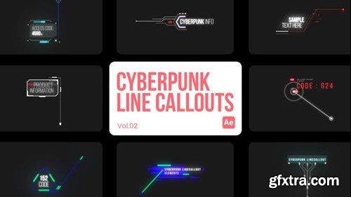 Videohive Cyberpunk Line Callouts 02 for After Effects 45211138 Videohive Cyberpunk Line Callouts 02 for After Effects 45211138