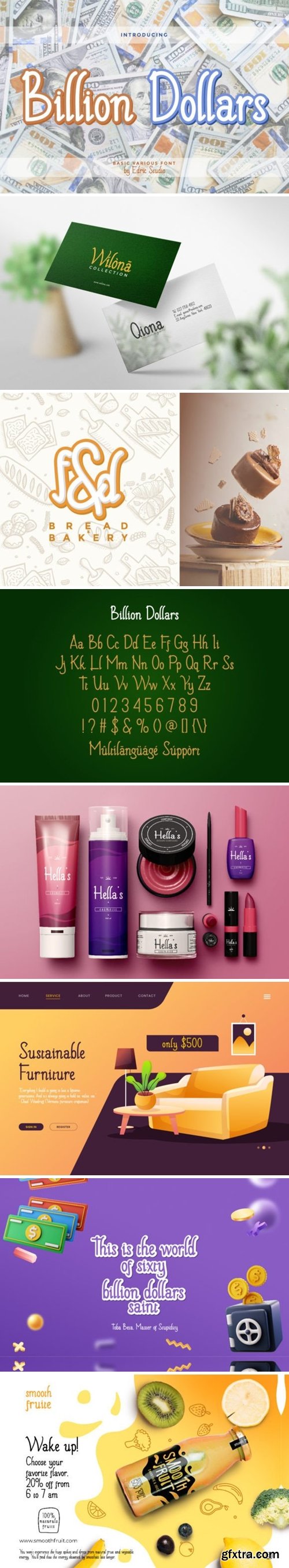 Billion Dollars Font