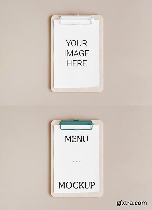 Menu Card Mockup 593918429