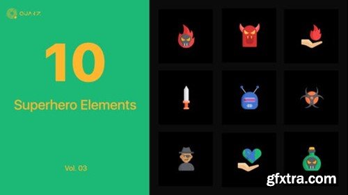Videohive Superhero Icons Vol. 03 45243689 Videohive Superhero Icons Vol. 03 45243689