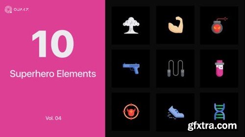 Videohive Superhero Icons Vol. 04 45243706 Videohive Superhero Icons Vol. 04 45243706